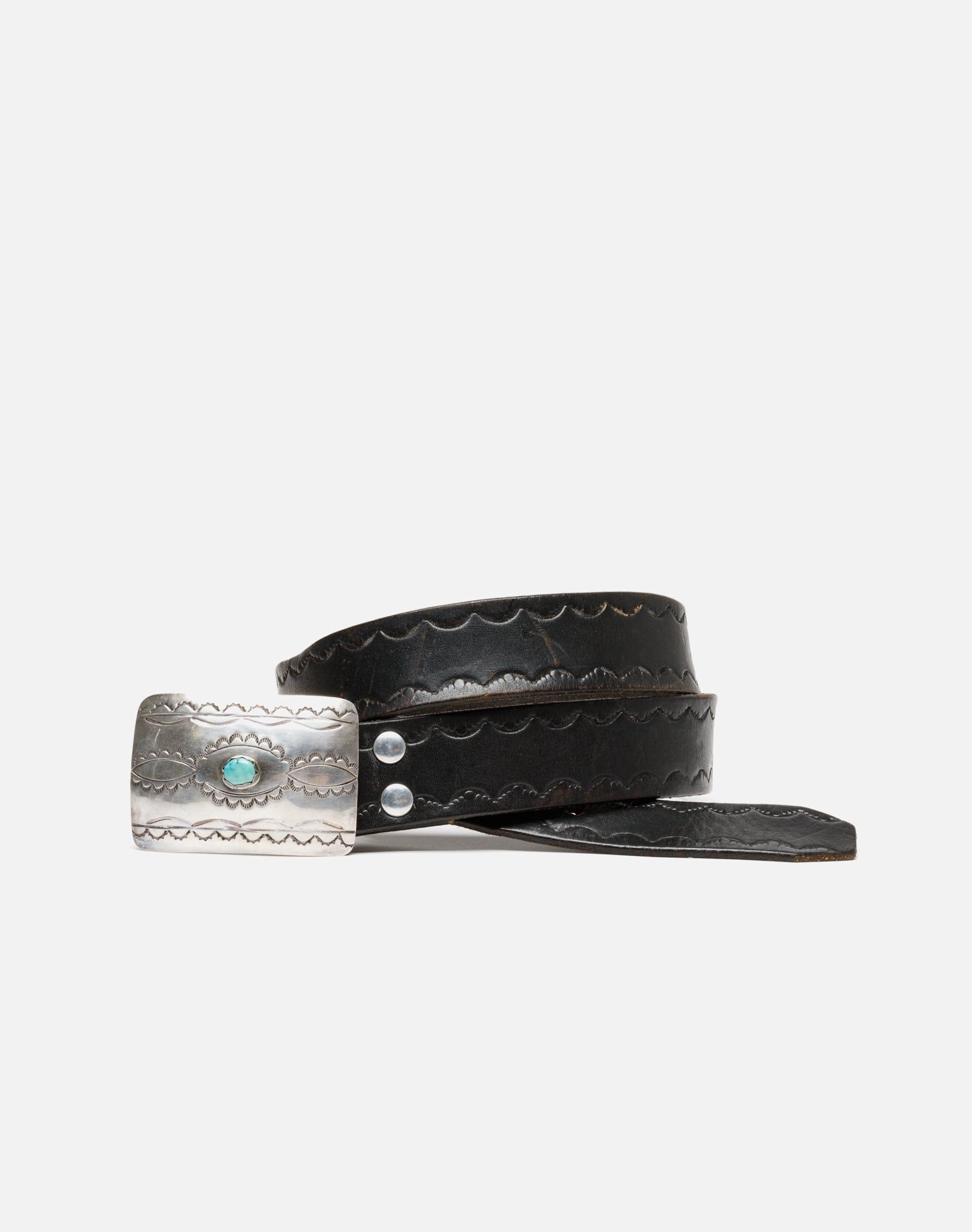 60s Navajo Sterling + Turquoise Belt sold by Re/Done product image thumbnail 5