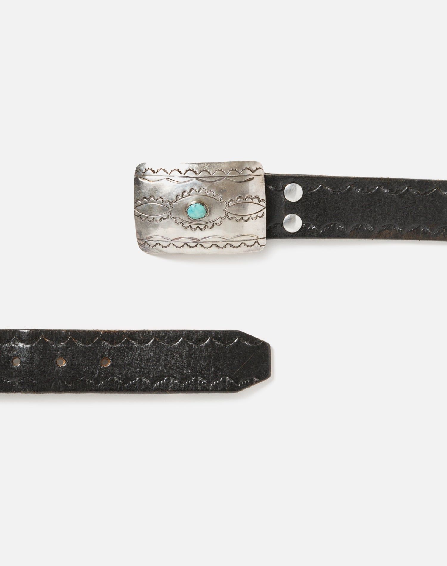 60s Navajo Sterling + Turquoise Belt sold by Re/Done product image thumbnail 2