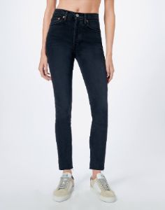 Comfort Stretch High Rise Ankle Crop - Faded Black sold by Re/Done