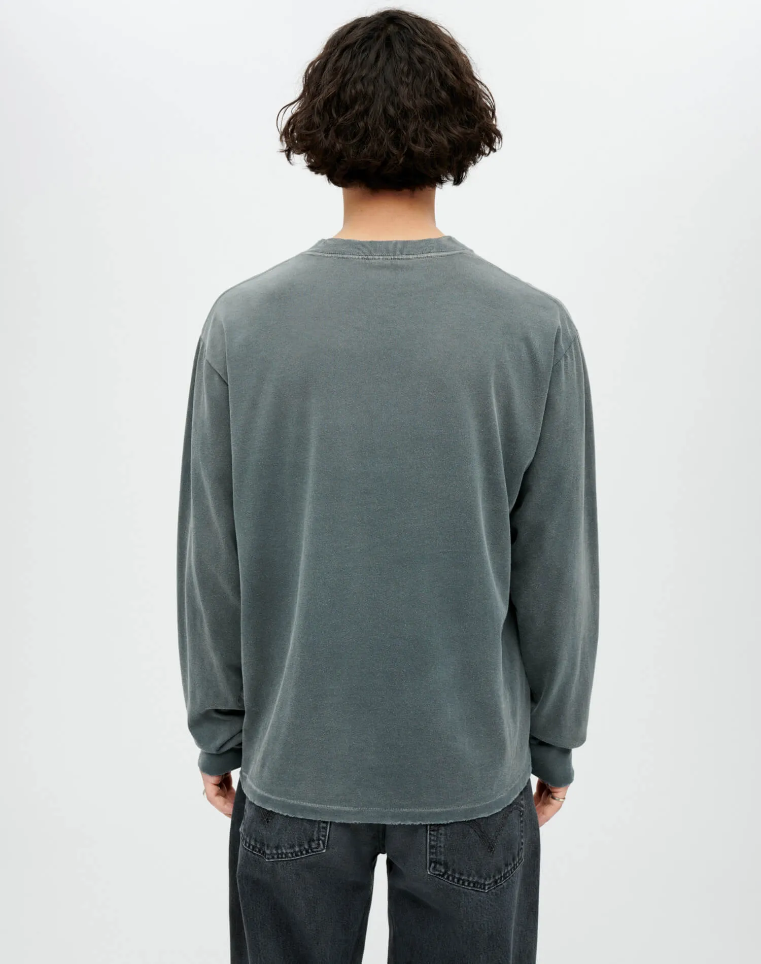 Long Sleeve "Warthead" Tee - Sun Faded Black sold by Re/Done product image thumbnail 4