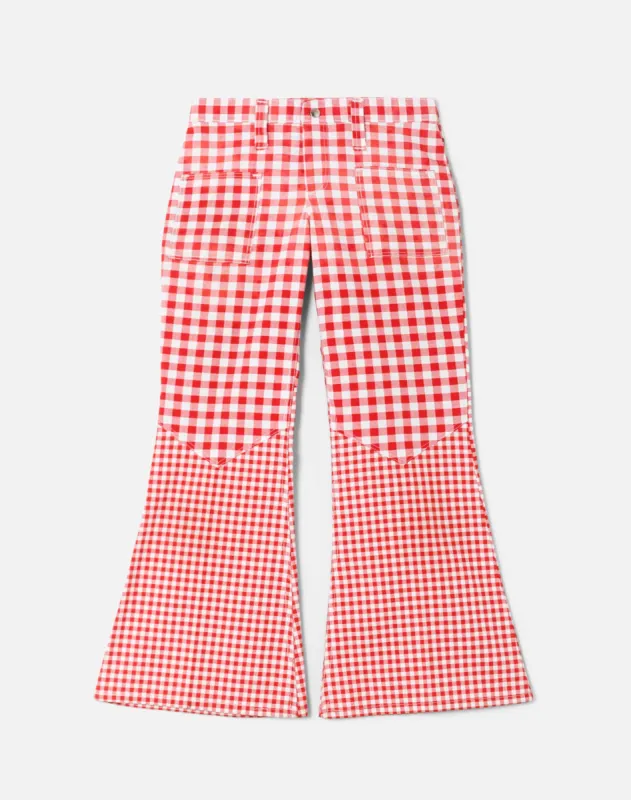 70s Peter Max Wrangler Gingham Pants made by Re/Done