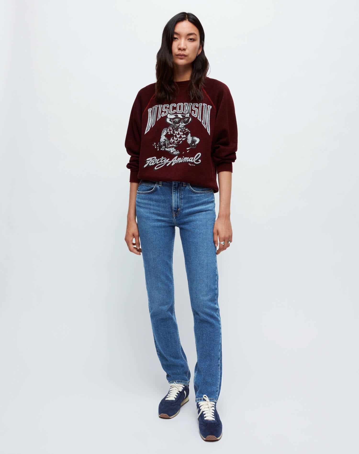 Upcycled Overdye Graphic Sweatshirt - Heathered Assorted sold by Re/Done product image thumbnail 3