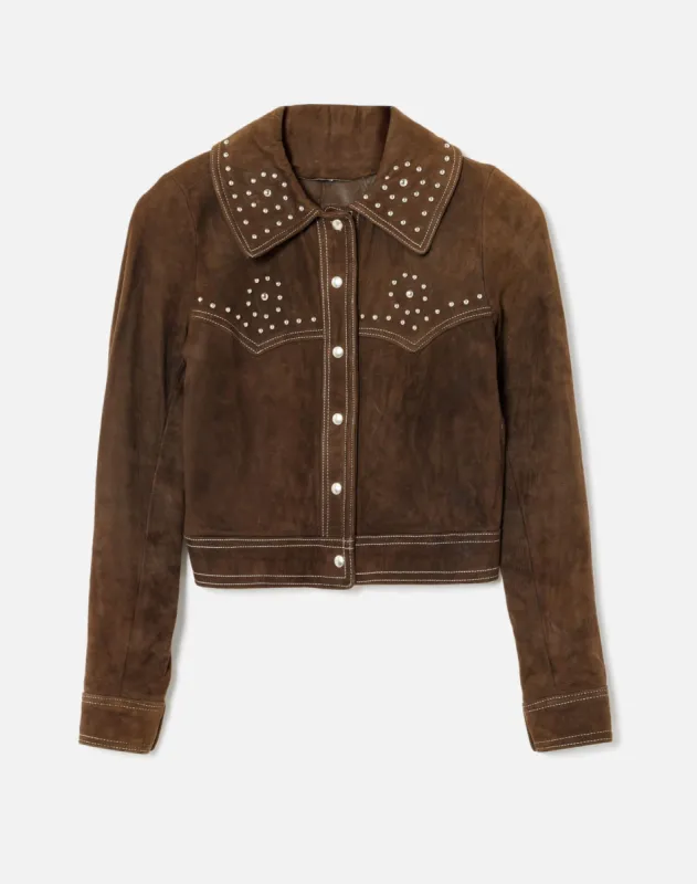 Vintage Suede Studded Jacket sold by Re/Done