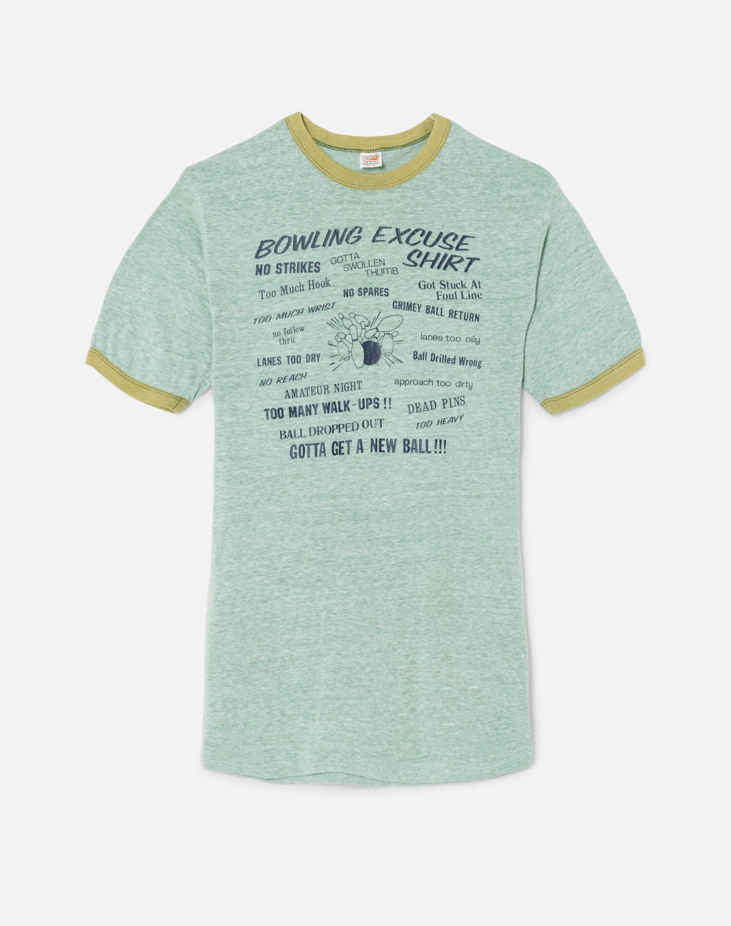 70s Bowling Excuse Ringer Tee - #224 sold by Re/Done