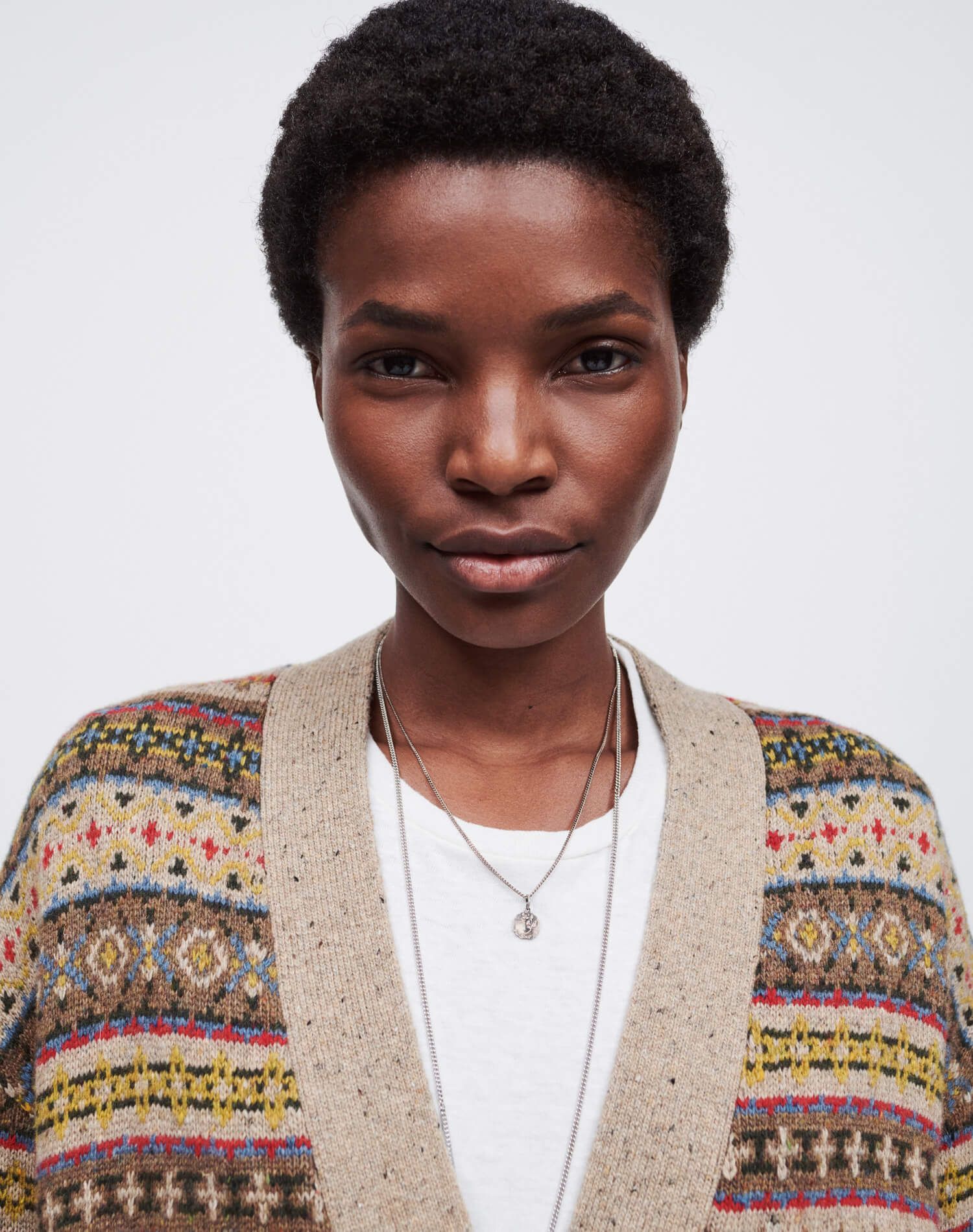 90s Oversized Cardigan - Gravel Ruby Multi sold by Re/Done product image thumbnail 5