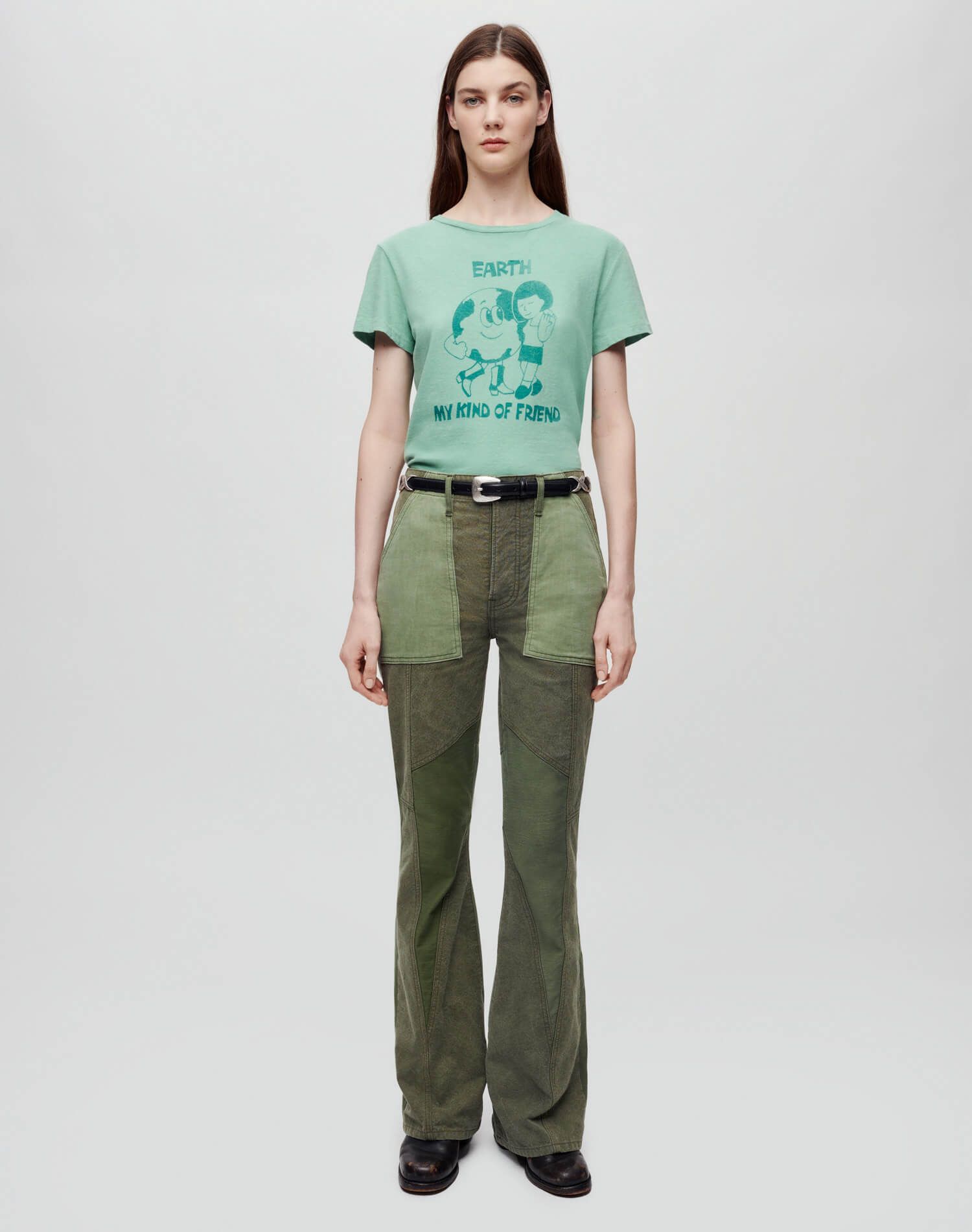 Classic "Earth" Tee - Seafoam sold by Re/Done product image thumbnail 2