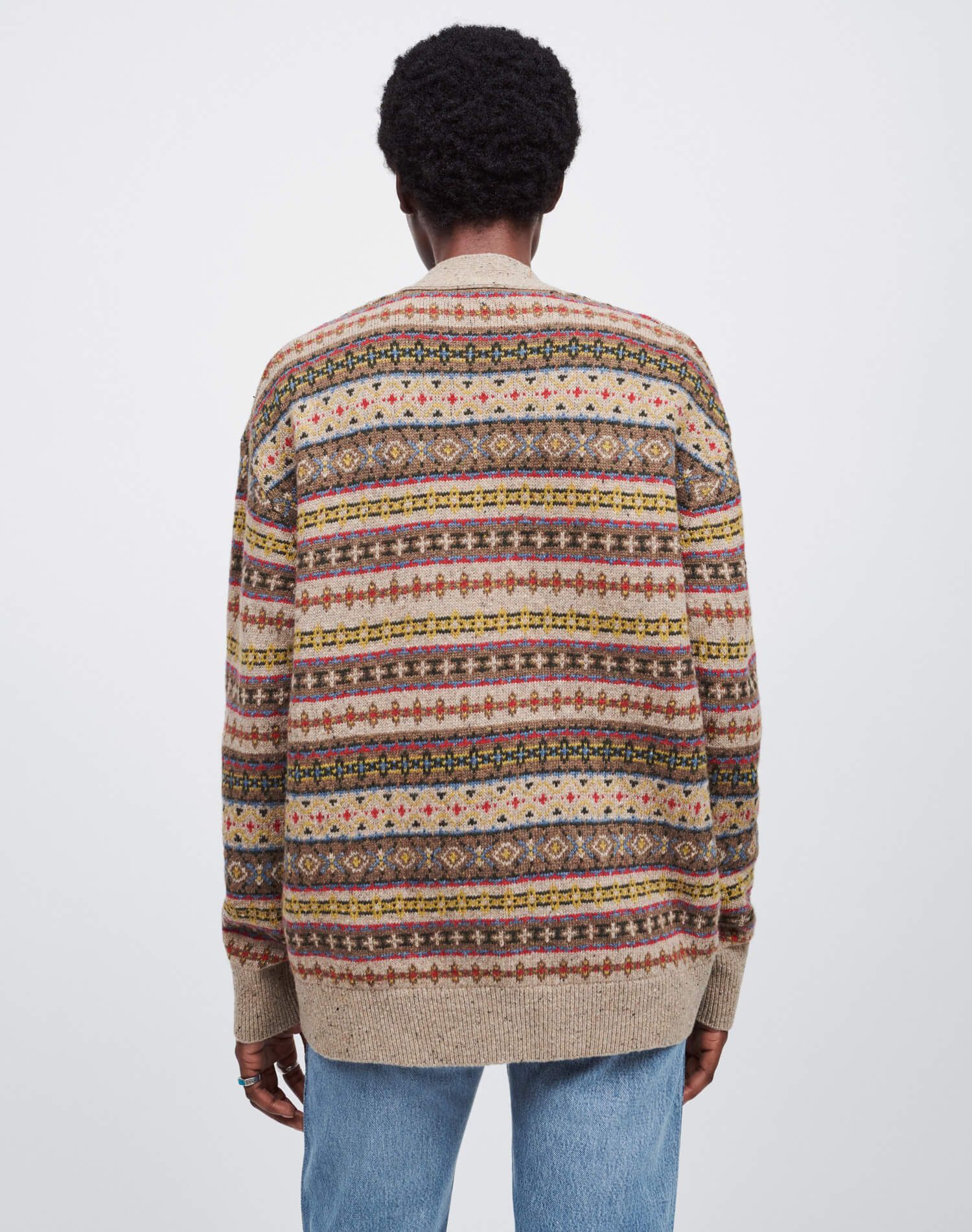 90s Oversized Cardigan - Gravel Ruby Multi sold by Re/Done product image thumbnail 7