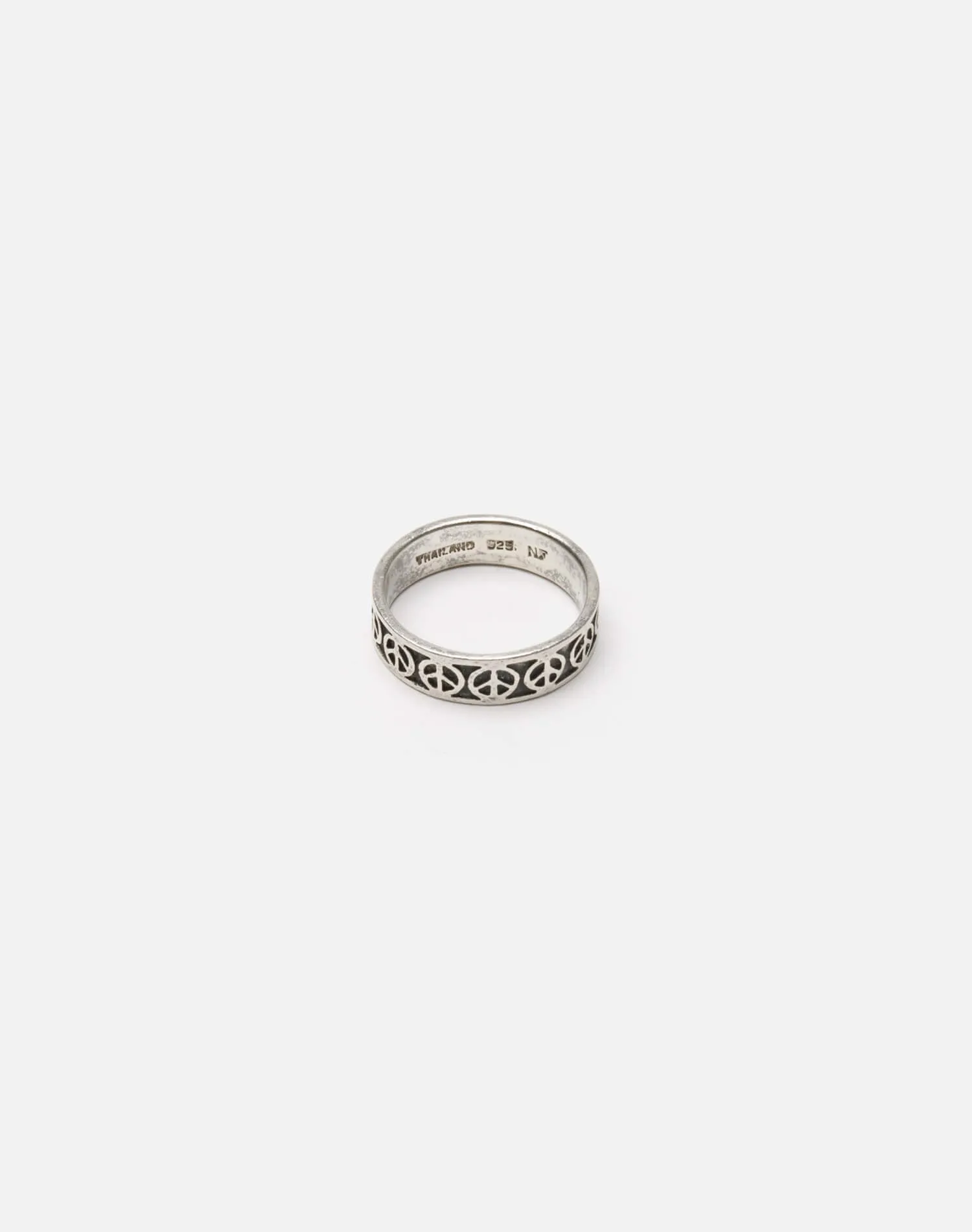 70s Peace Sign Sterling Silver Band sold by Re/Done product image thumbnail 2