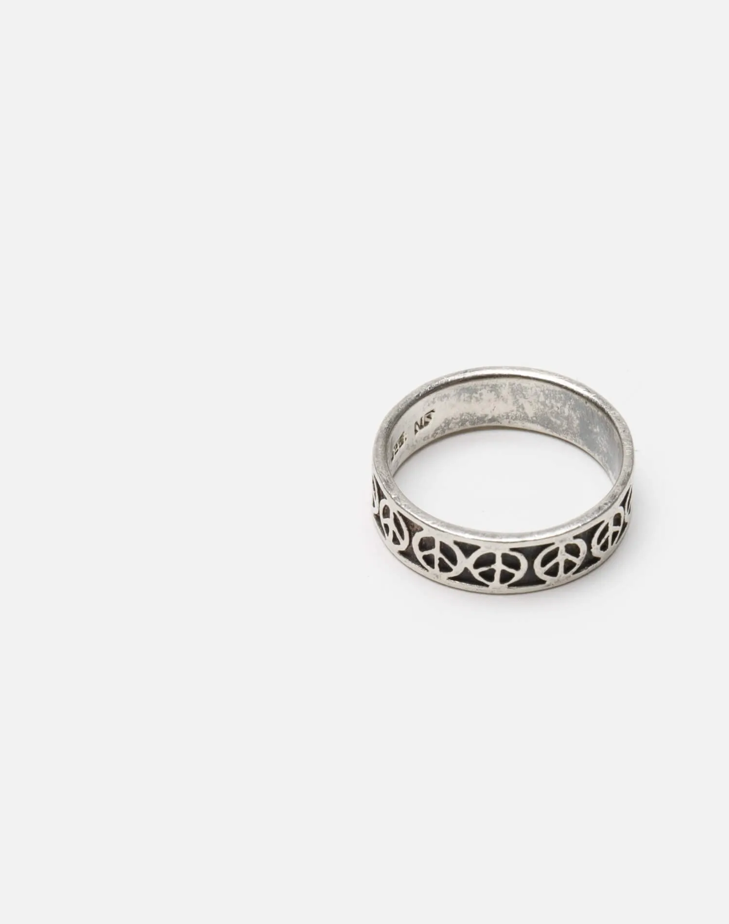70s Peace Sign Sterling Silver Band sold by Re/Done product image thumbnail 3