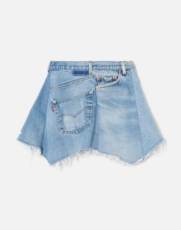 Levi's Handkerchief Skirt - Indigo sold by Re/Done