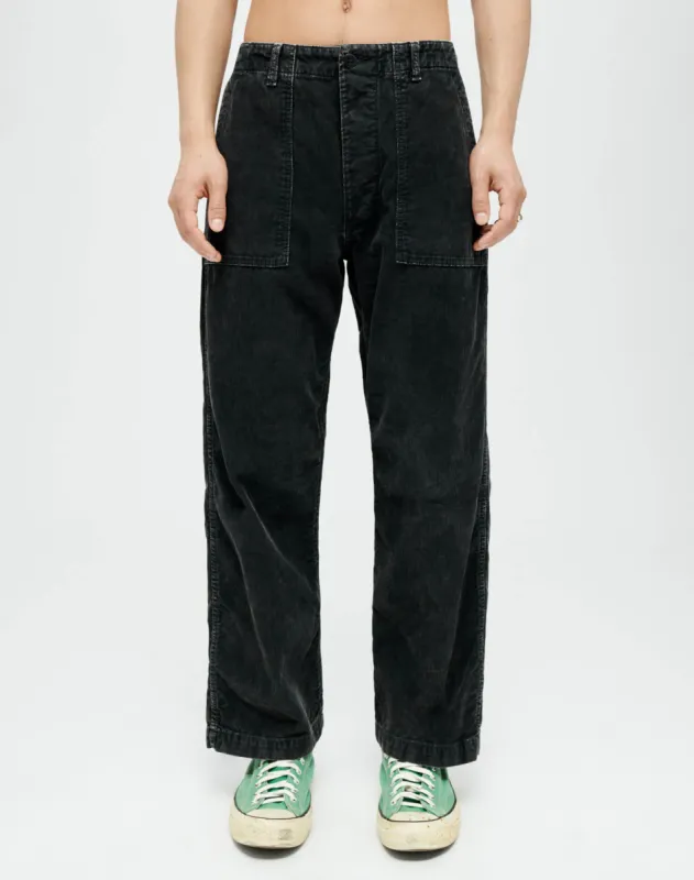 Corduroy Modern Utility Pant - Charcoal and Ash made by Re/Done