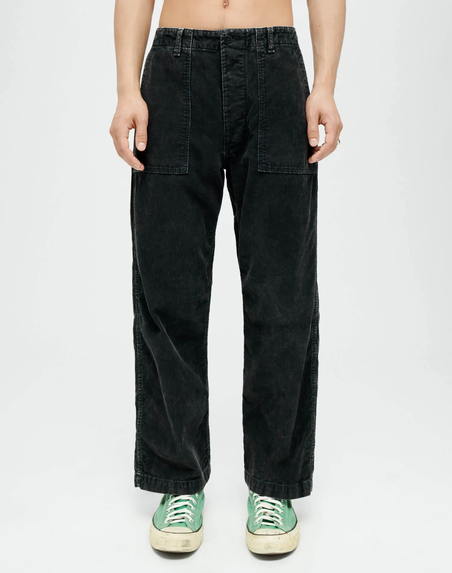 Corduroy Modern Utility Pant - Charcoal and Ash sold by Re/Done