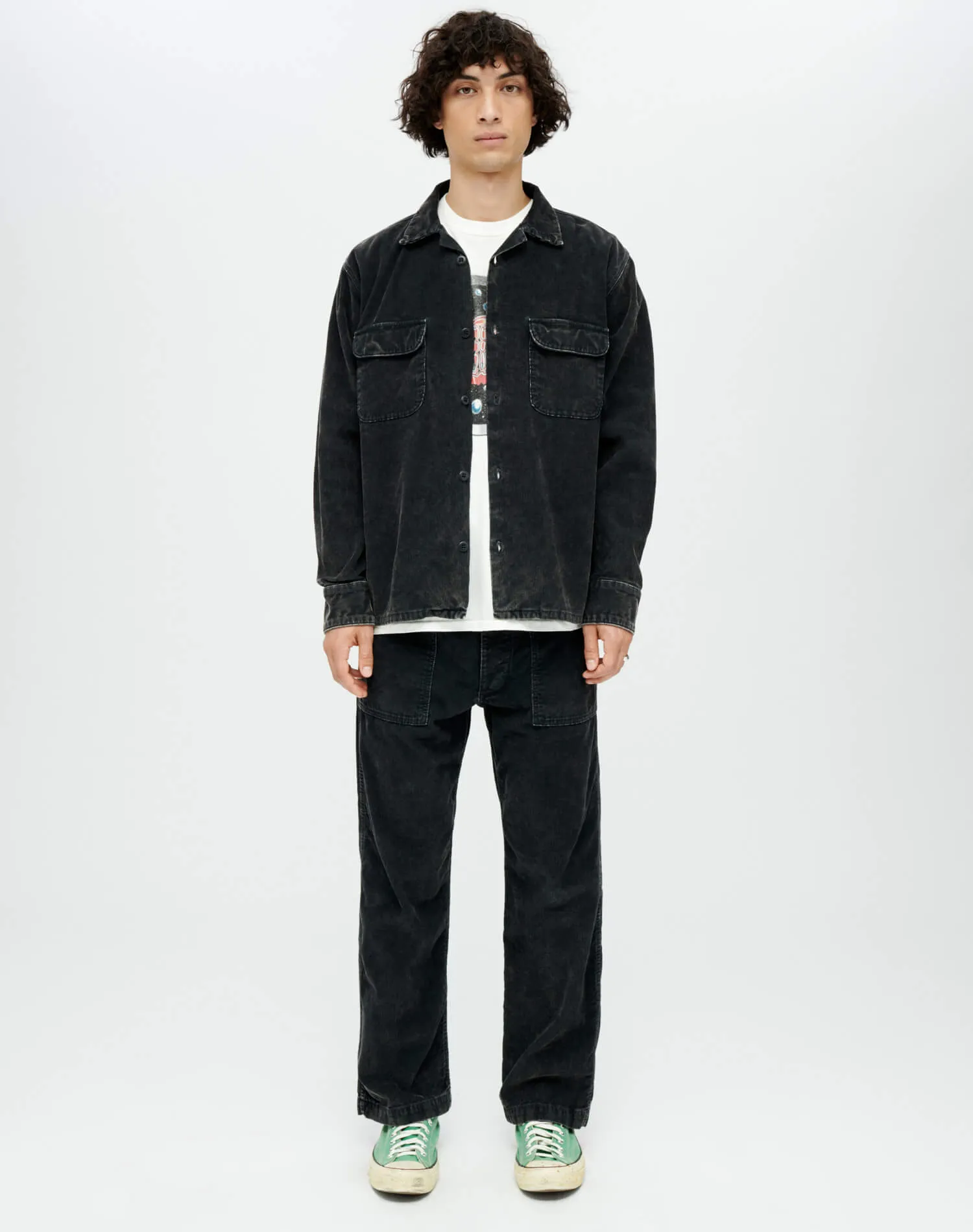 Corduroy Modern Utility Pant - Charcoal and Ash sold by Re/Done product image thumbnail 2