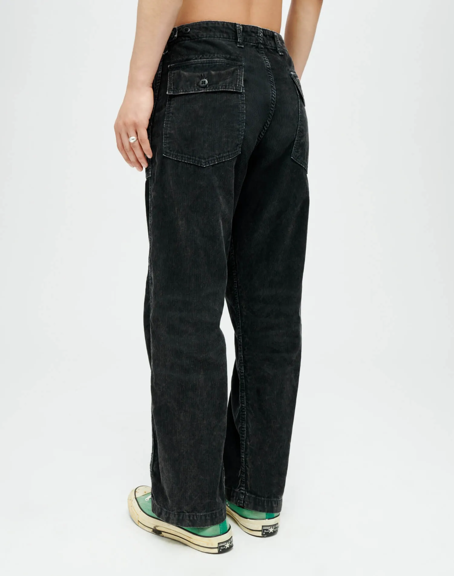 Corduroy Modern Utility Pant - Charcoal and Ash sold by Re/Done product image thumbnail 4