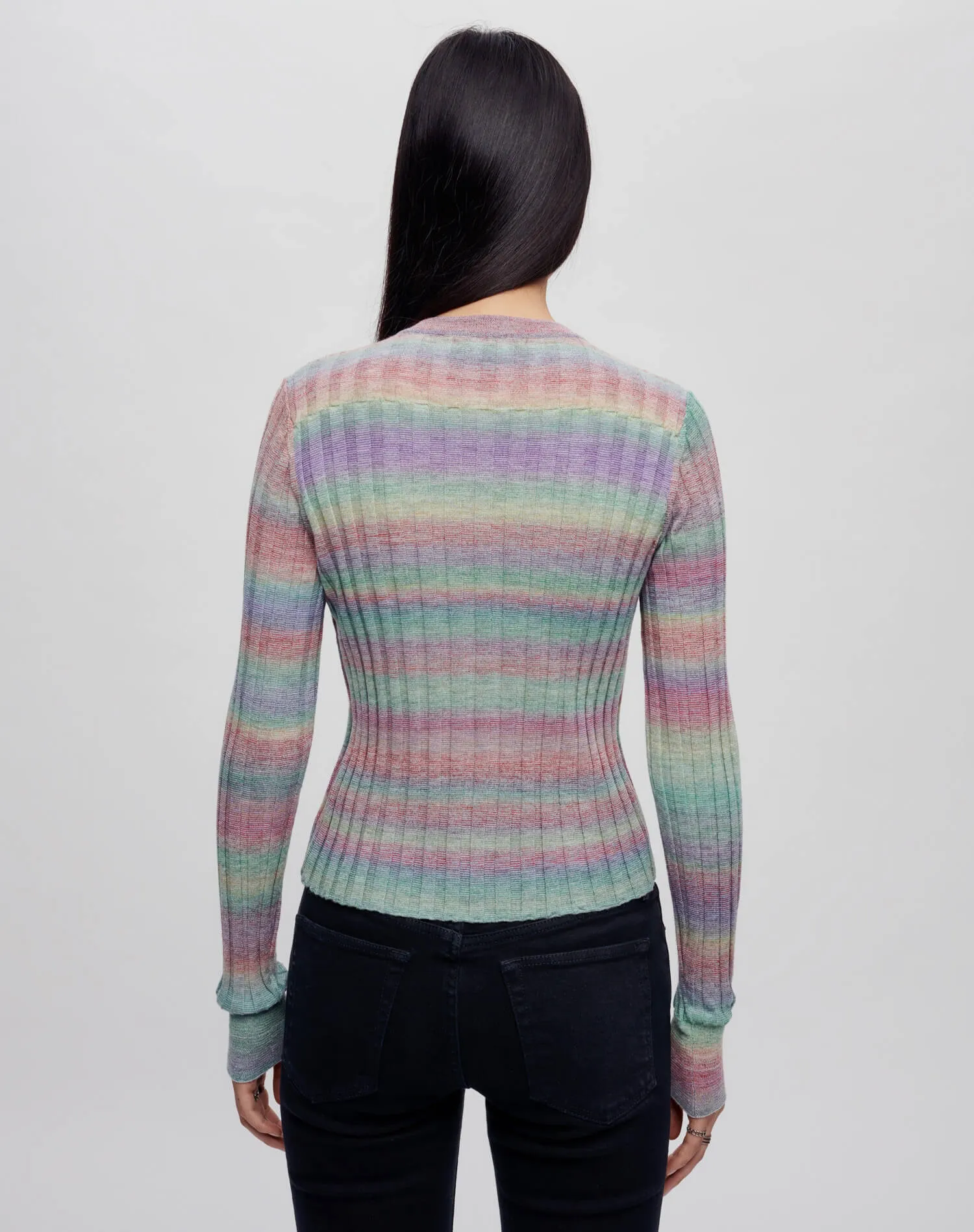 Poor Boy Rib Slim Cardigan - Spirulina Combo sold by Re/Done product image thumbnail 4