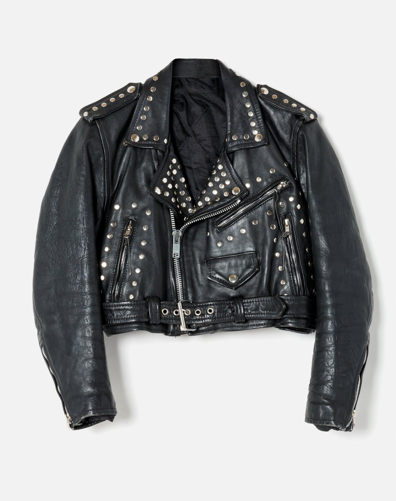 80s Studded Moto Jacket sold by Re/Done