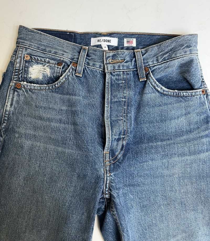 High Rise Loose - Washed Indigo with Rips sold by Re/Done product image thumbnail 4