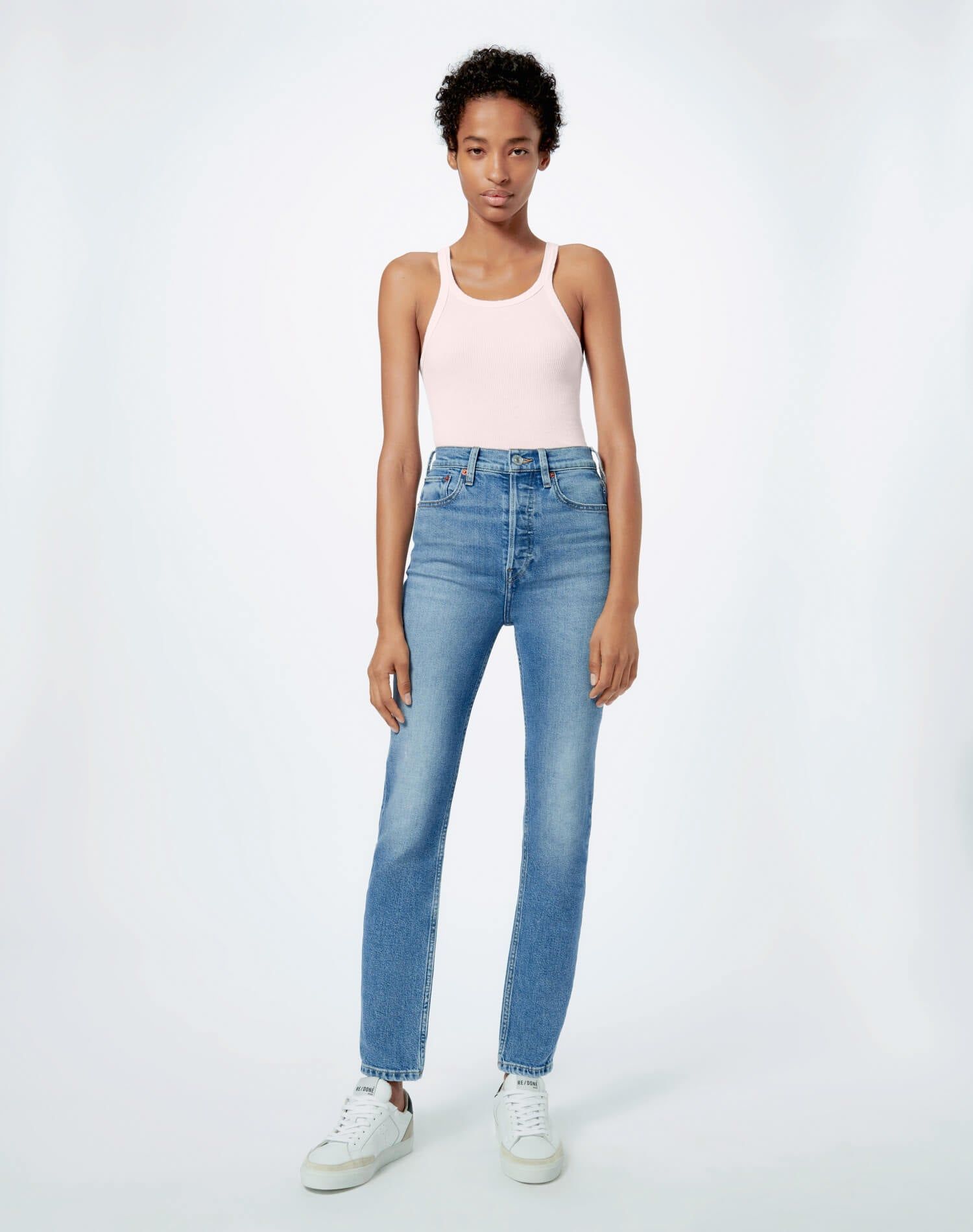 Ribbed Tank - Pink sold by Re/Done product image thumbnail 3