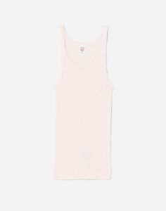 Ribbed Tank - Pink sold by Re/Done