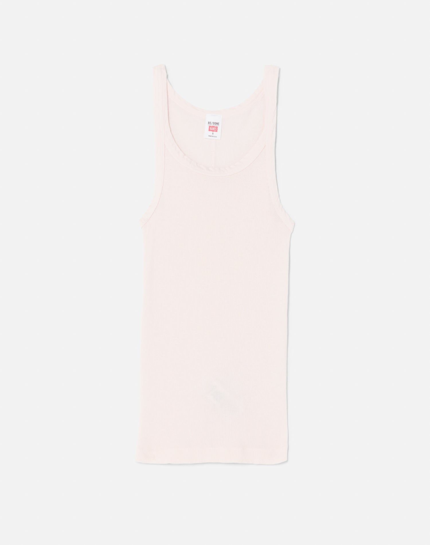Ribbed Tank - Pink sold by Re/Done