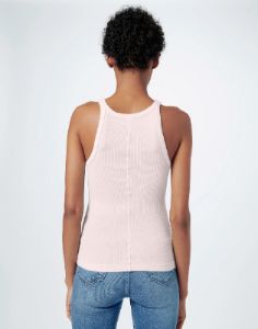 Ribbed Tank - Pink sold by Re/Done