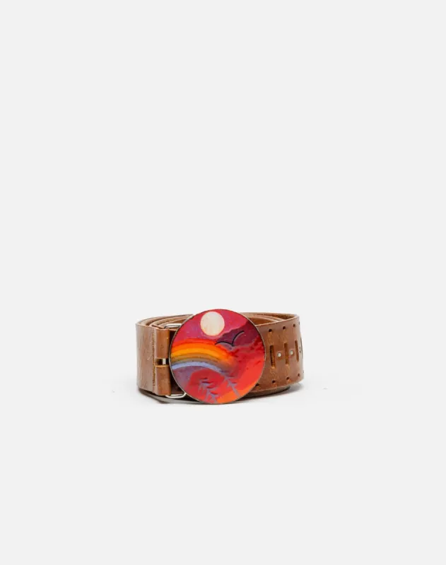 70s Belt With Enamel Buckle - #679 sold by Re/Done