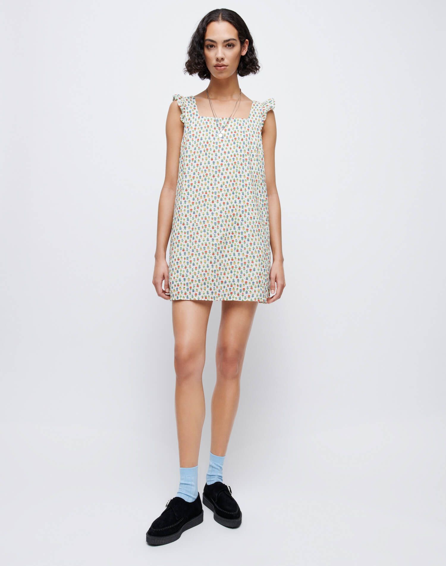 90s Shift Dress - Vintage White Floral sold by Re/Done product image thumbnail 4