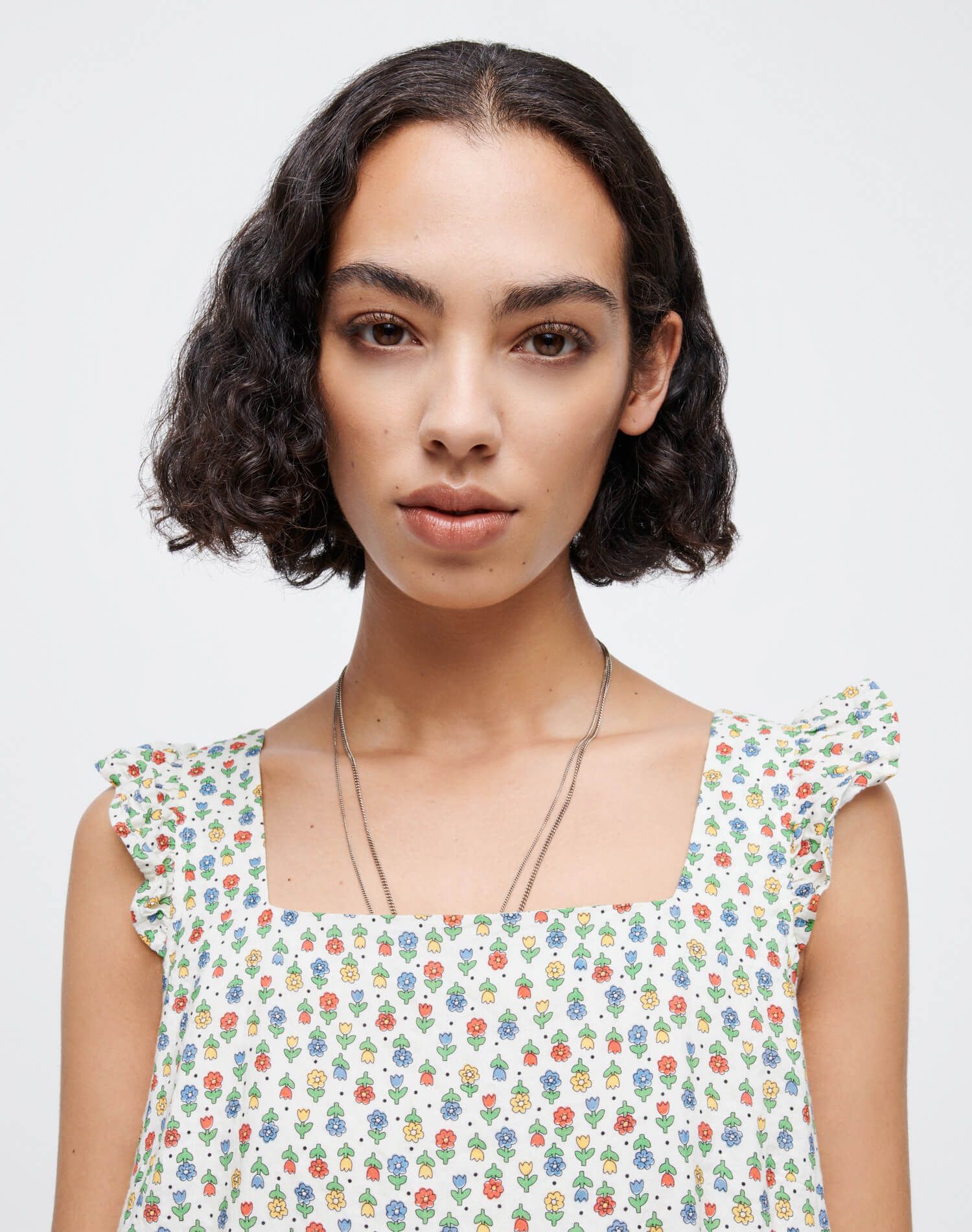 90s Shift Dress - Vintage White Floral sold by Re/Done product image thumbnail 5