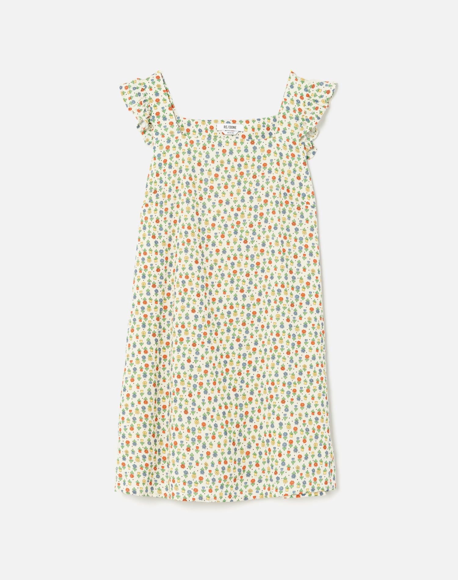 90s Shift Dress - Vintage White Floral sold by Re/Done