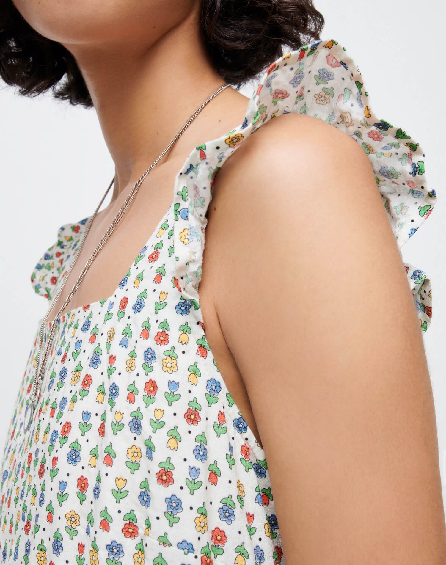90s Shift Dress - Vintage White Floral sold by Re/Done product image thumbnail 6