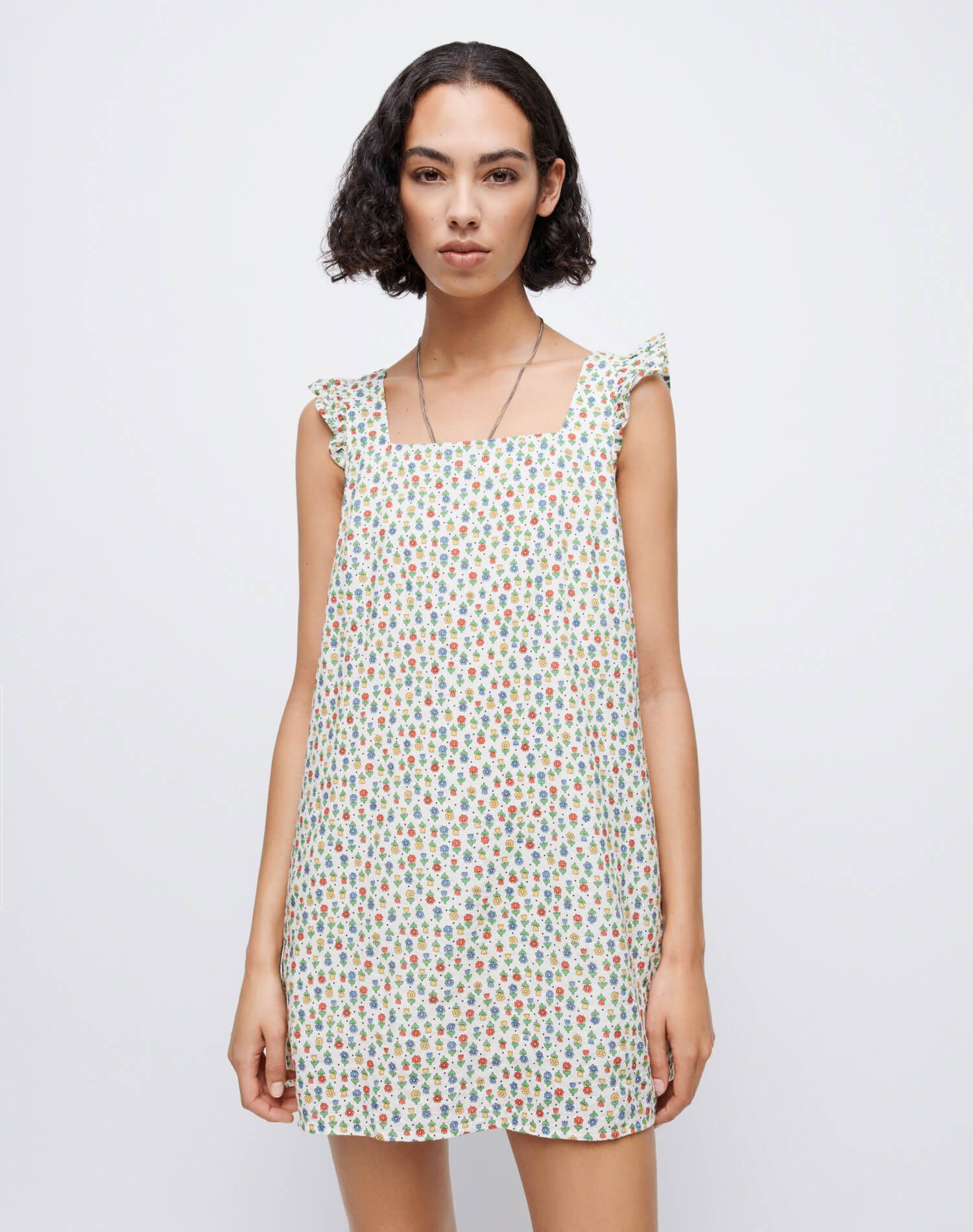 90s Shift Dress - Vintage White Floral sold by Re/Done product image thumbnail 3