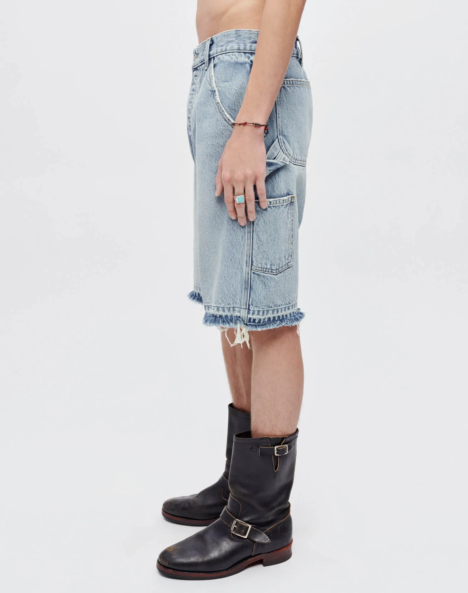Modern Painter Short - Washed Out Indigo sold by Re/Done product image thumbnail 3