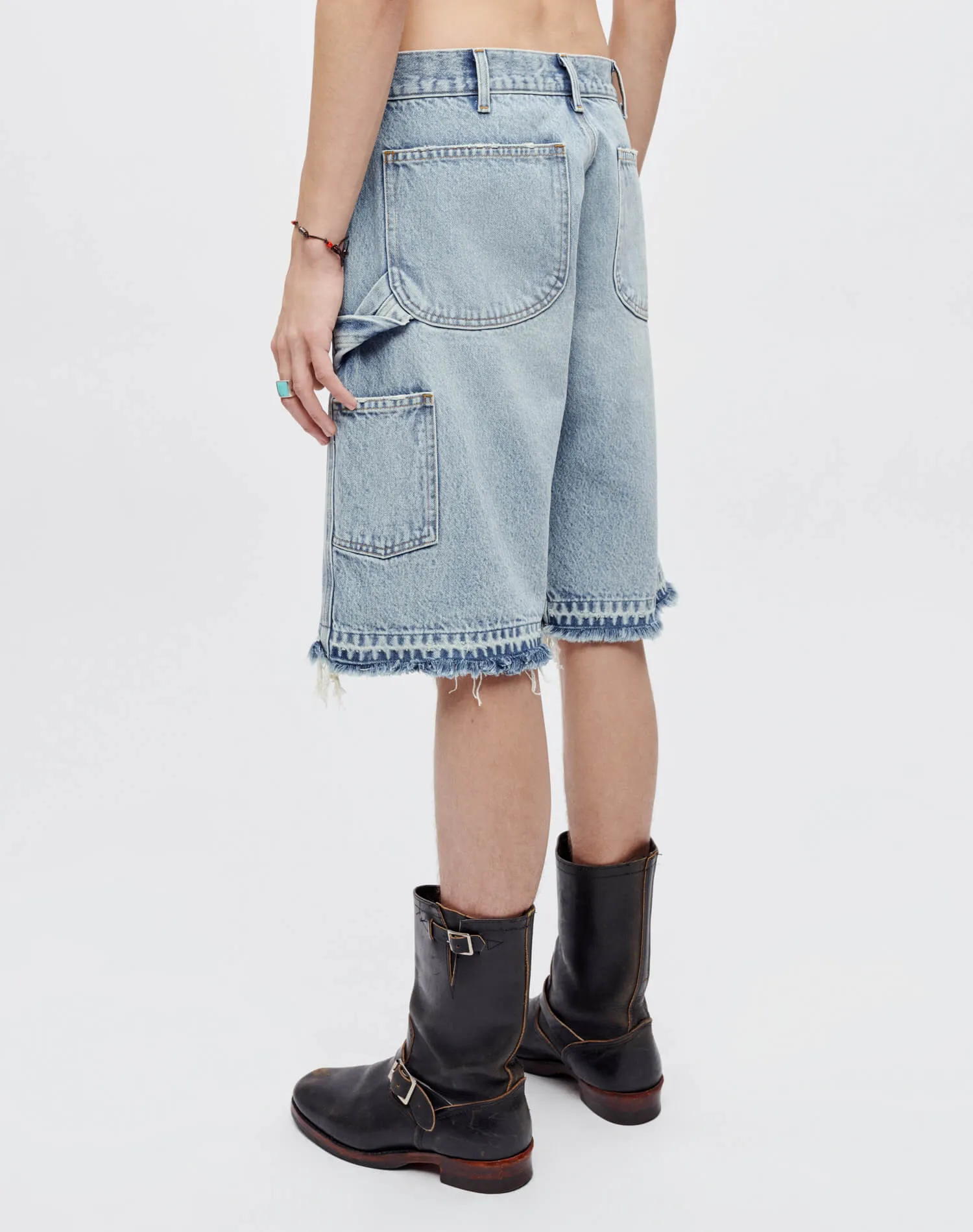 Modern Painter Short - Washed Out Indigo sold by Re/Done product image thumbnail 4