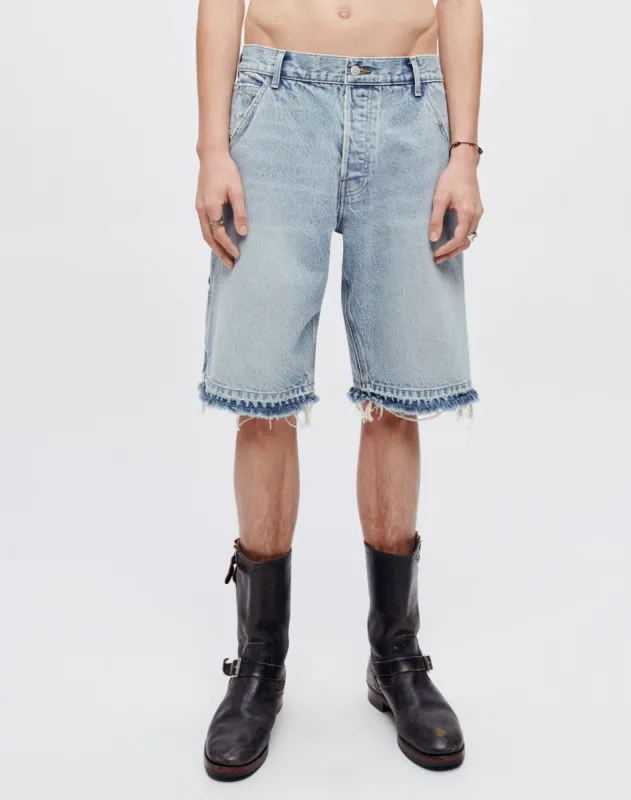 Modern Painter Short - Washed Out Indigo made by Re/Done