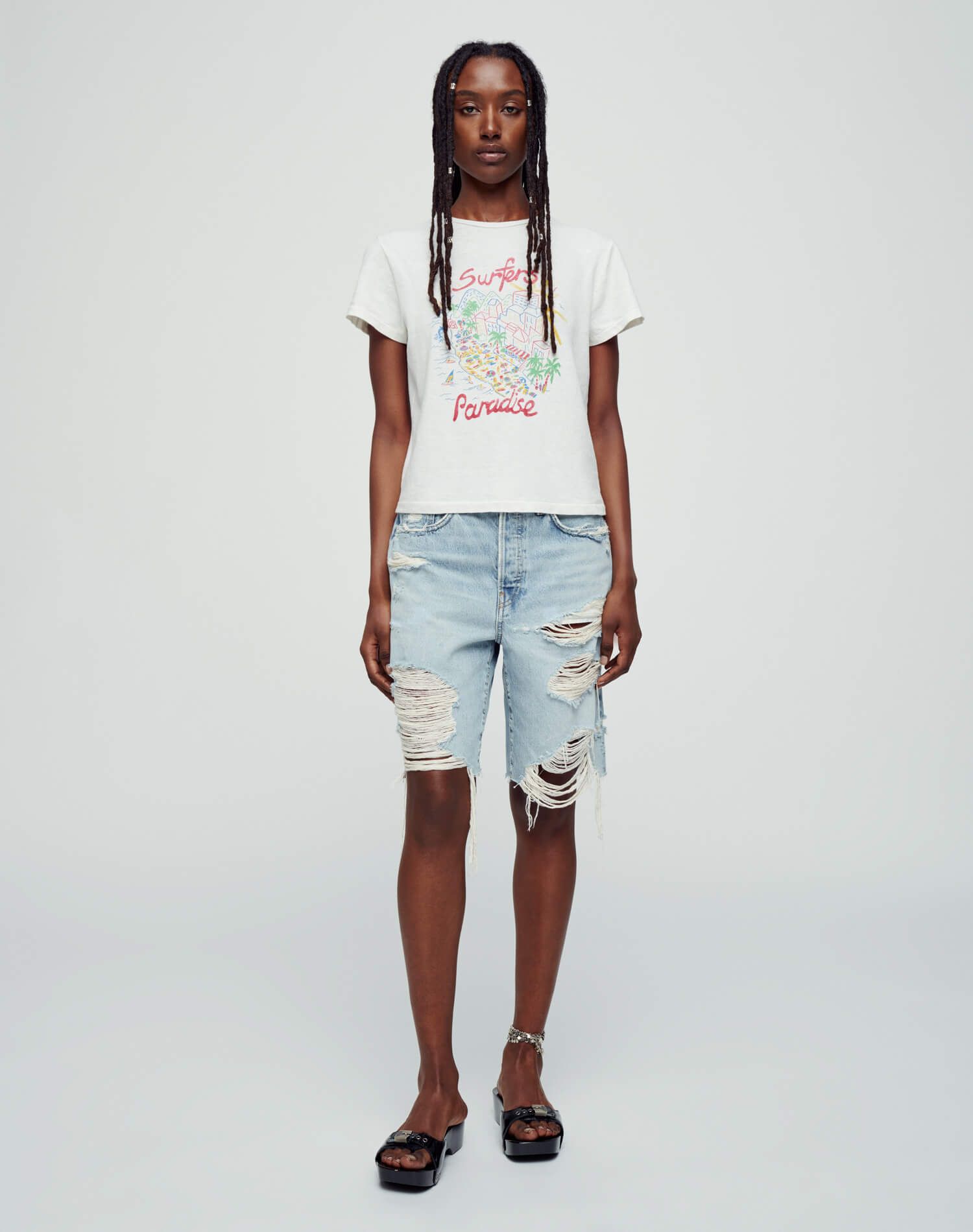 Classic "Surfer's Paradise" Tee - Vintage White sold by Re/Done product image thumbnail 2