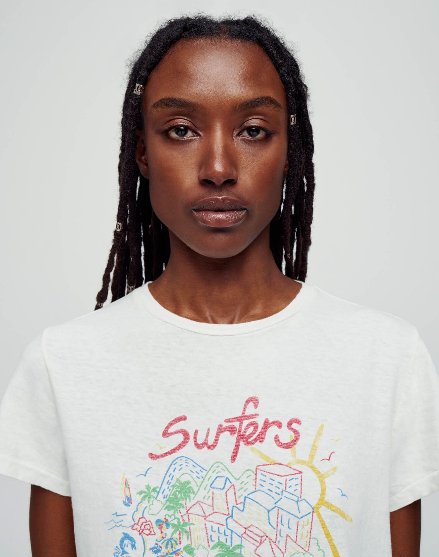 Classic "Surfer's Paradise" Tee - Vintage White sold by Re/Done product image thumbnail 3