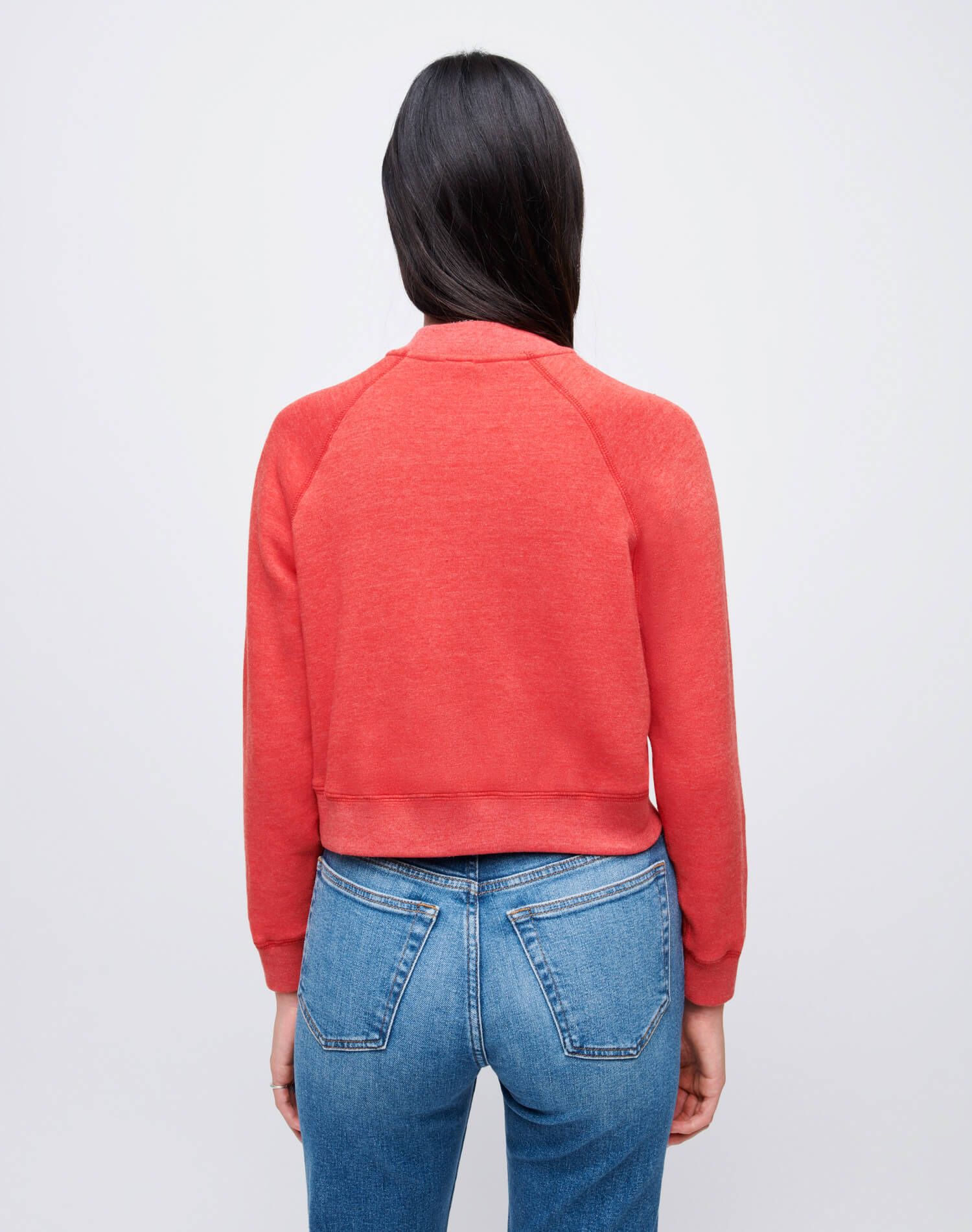 Shrunken Crewneck - Heather Red sold by Re/Done product image thumbnail 7