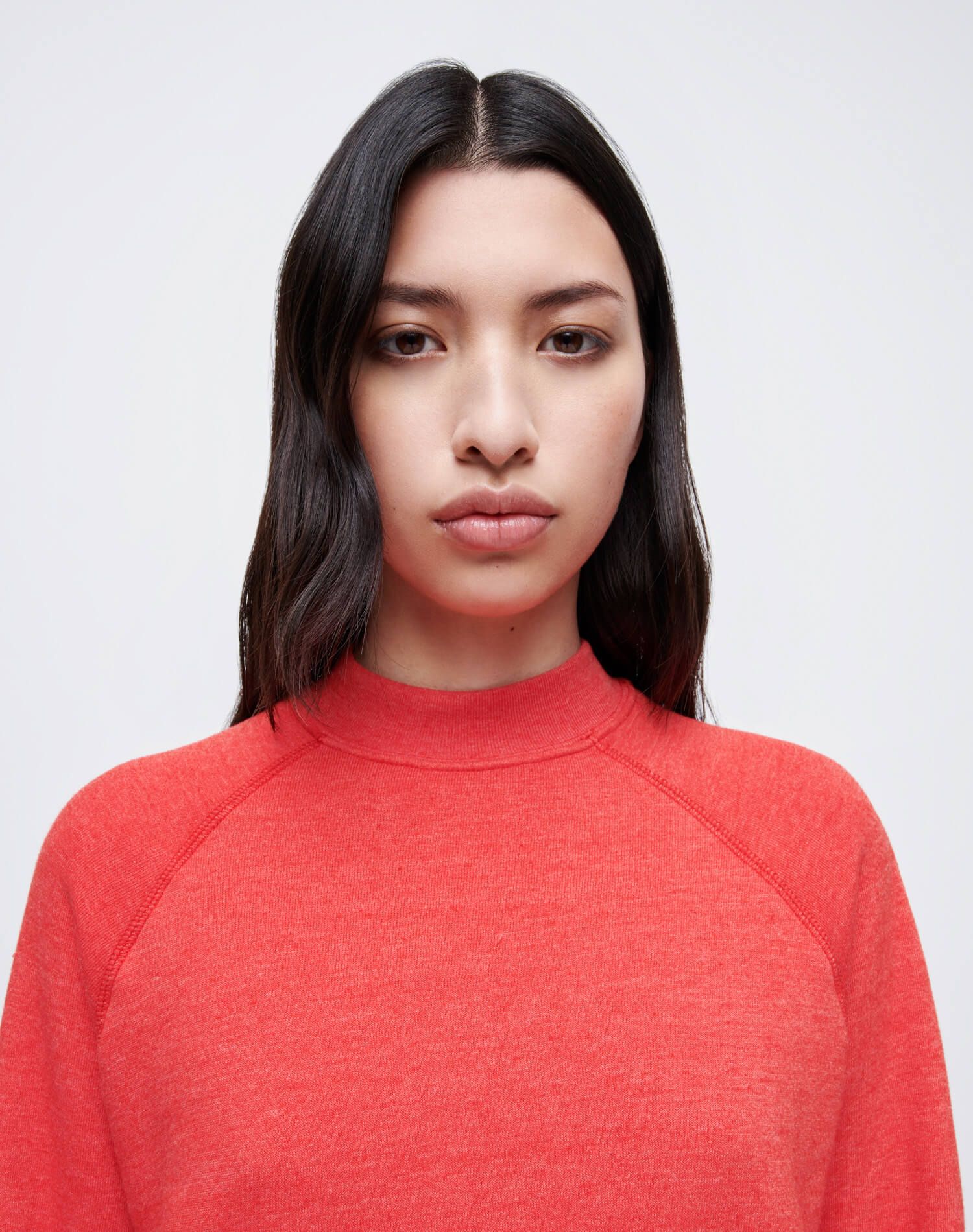 Shrunken Crewneck - Heather Red sold by Re/Done product image thumbnail 5