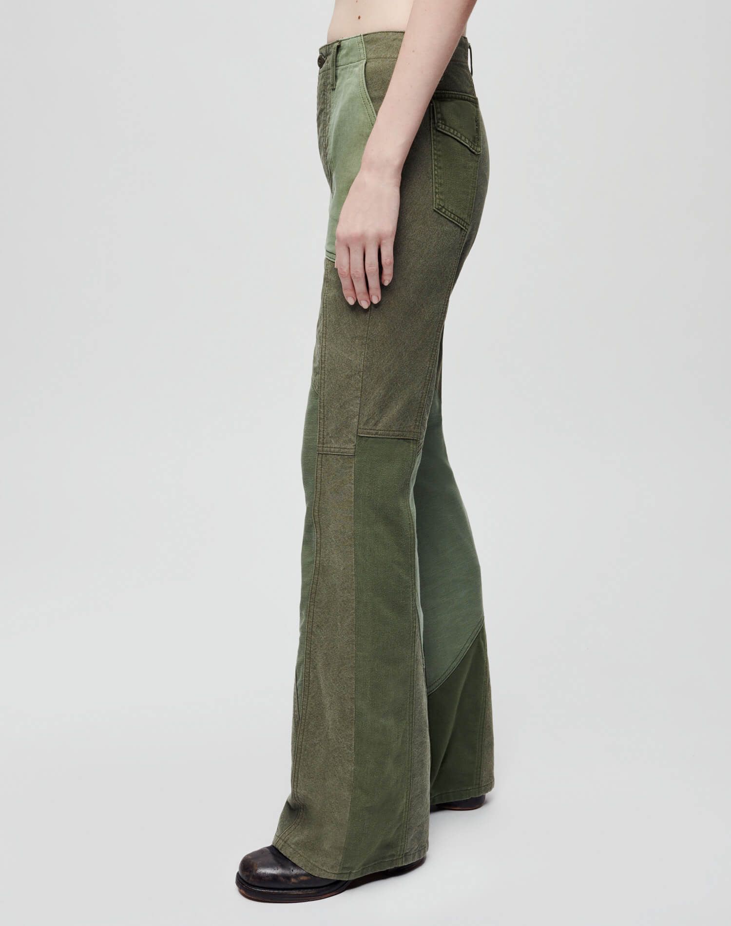Upcycle Military Trouser - Bayleaf Multi sold by Re/Done product image thumbnail 3