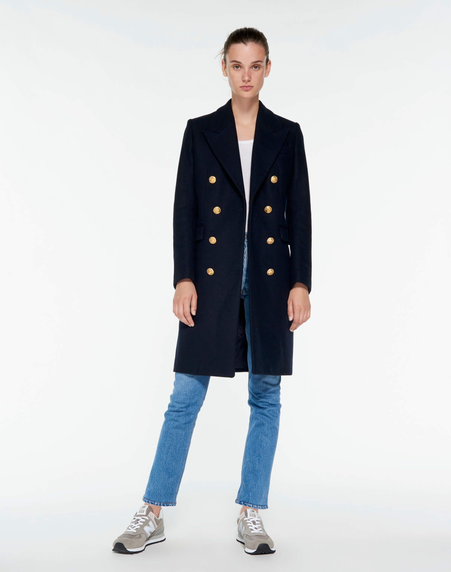 60s Peacoat - Dark Navy sold by Re/Done product image thumbnail 4