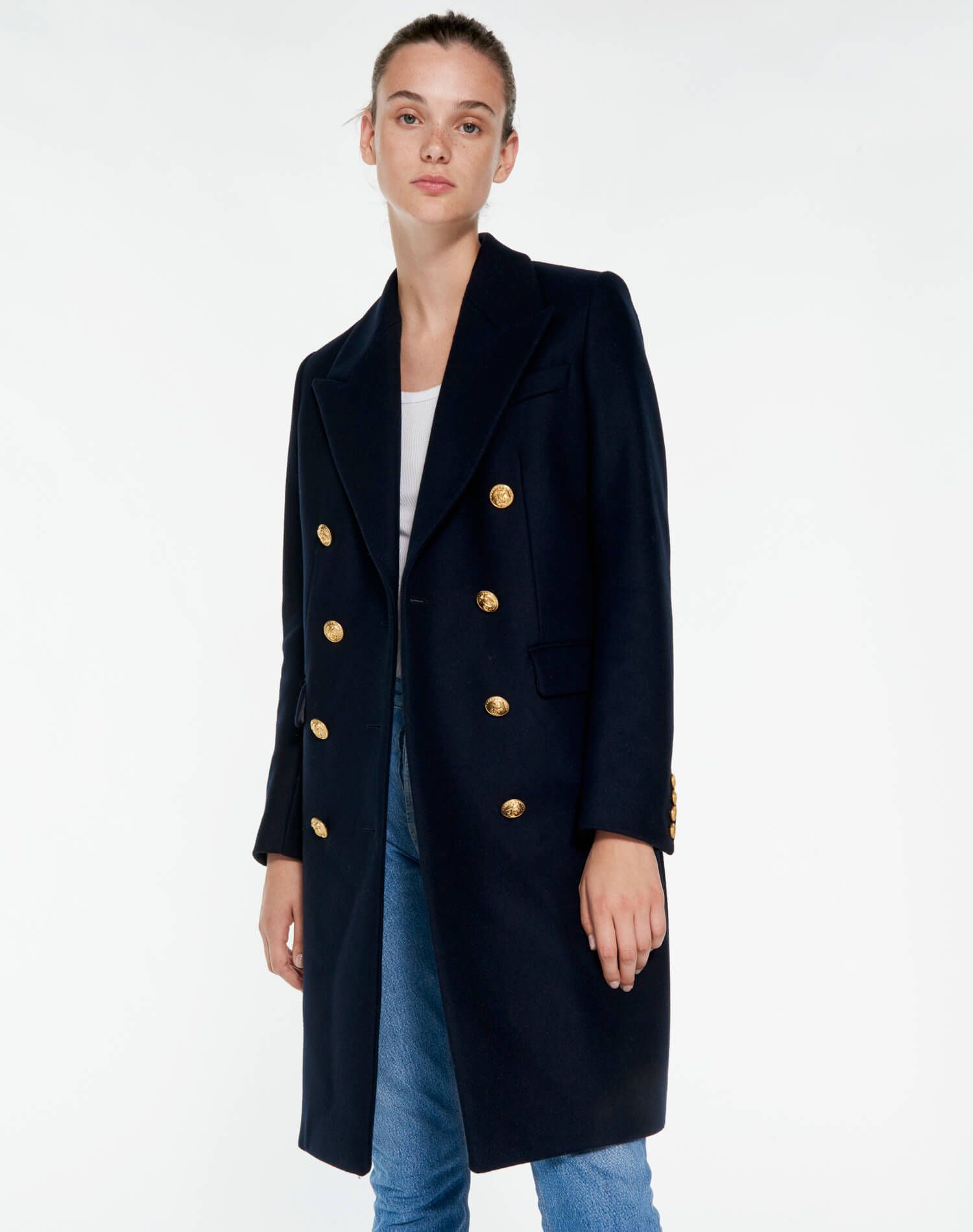 60s Peacoat - Dark Navy sold by Re/Done product image thumbnail 3