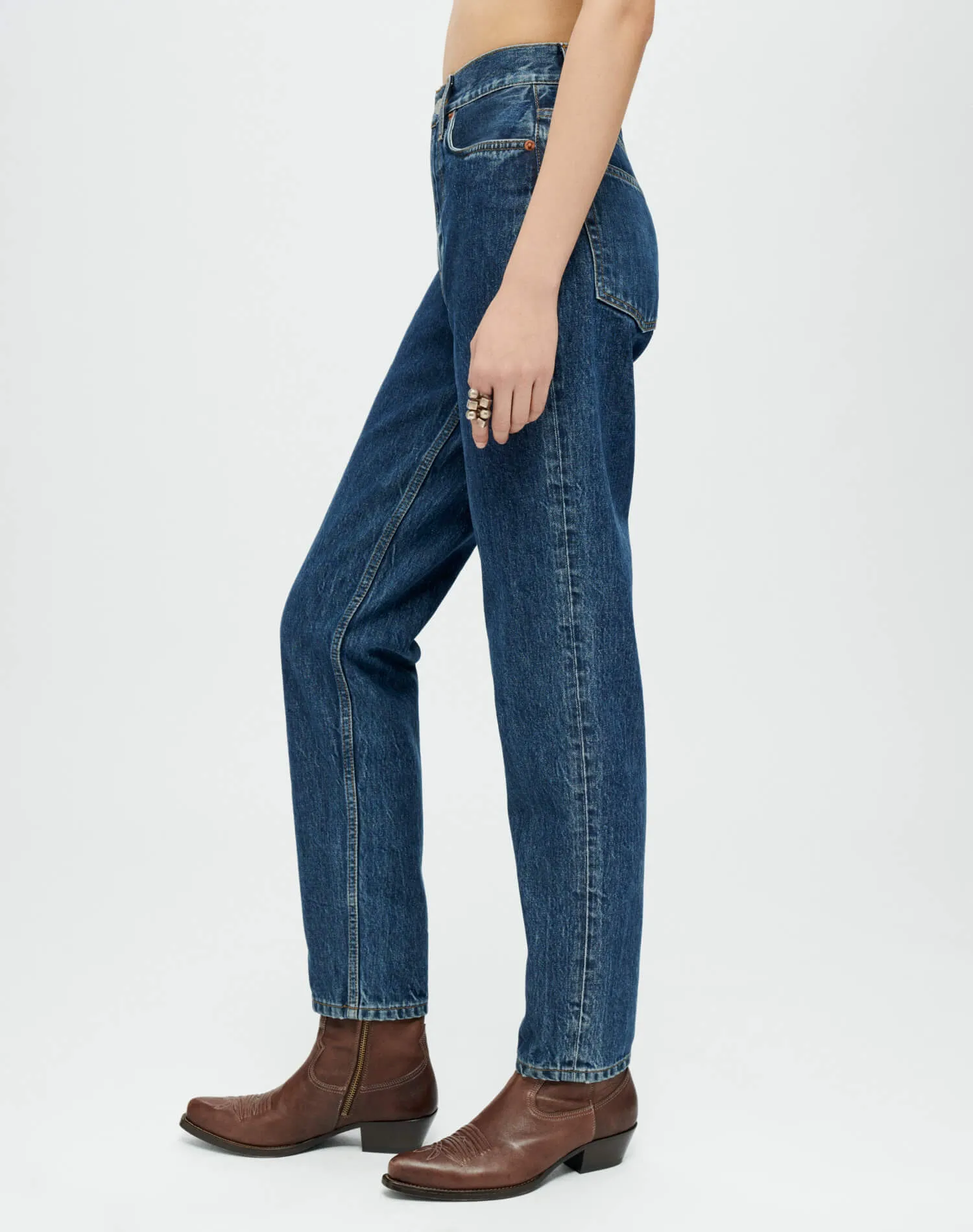 Taper Jean - Rustic Indigo sold by Re/Done product image thumbnail 3