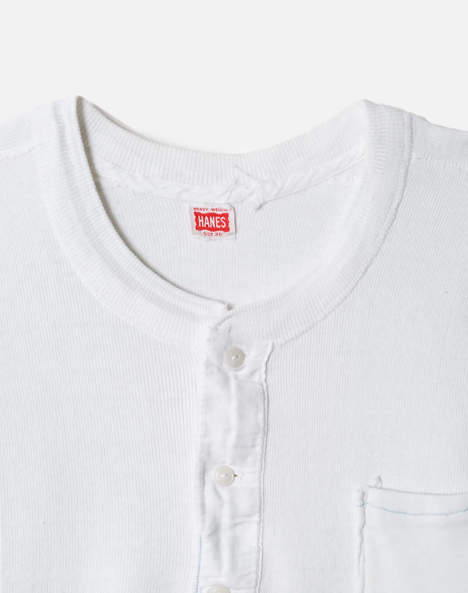 60s Hanes Henley Button Up sold by Re/Done product image thumbnail 3