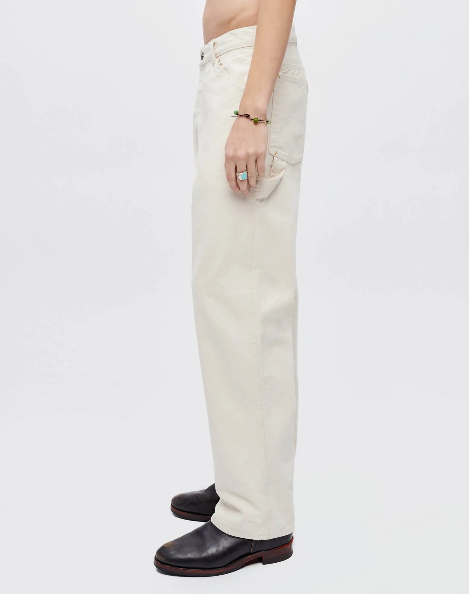 Modern Painter Pant - Natural sold by Re/Done product image thumbnail 3
