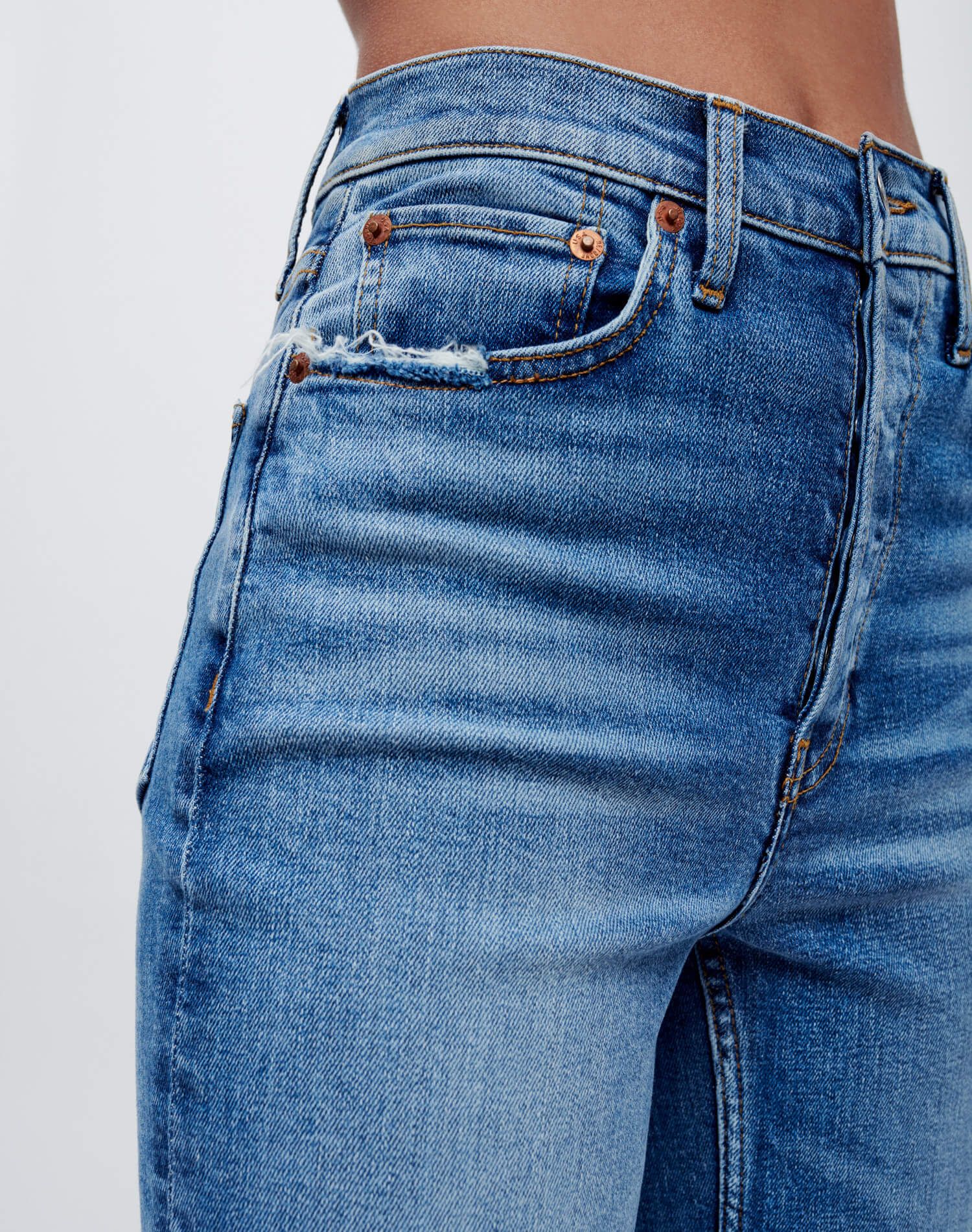 Extra Stretch Ultra High Rise Wide Leg - Indigo Storm sold by Re/Done product image thumbnail 7