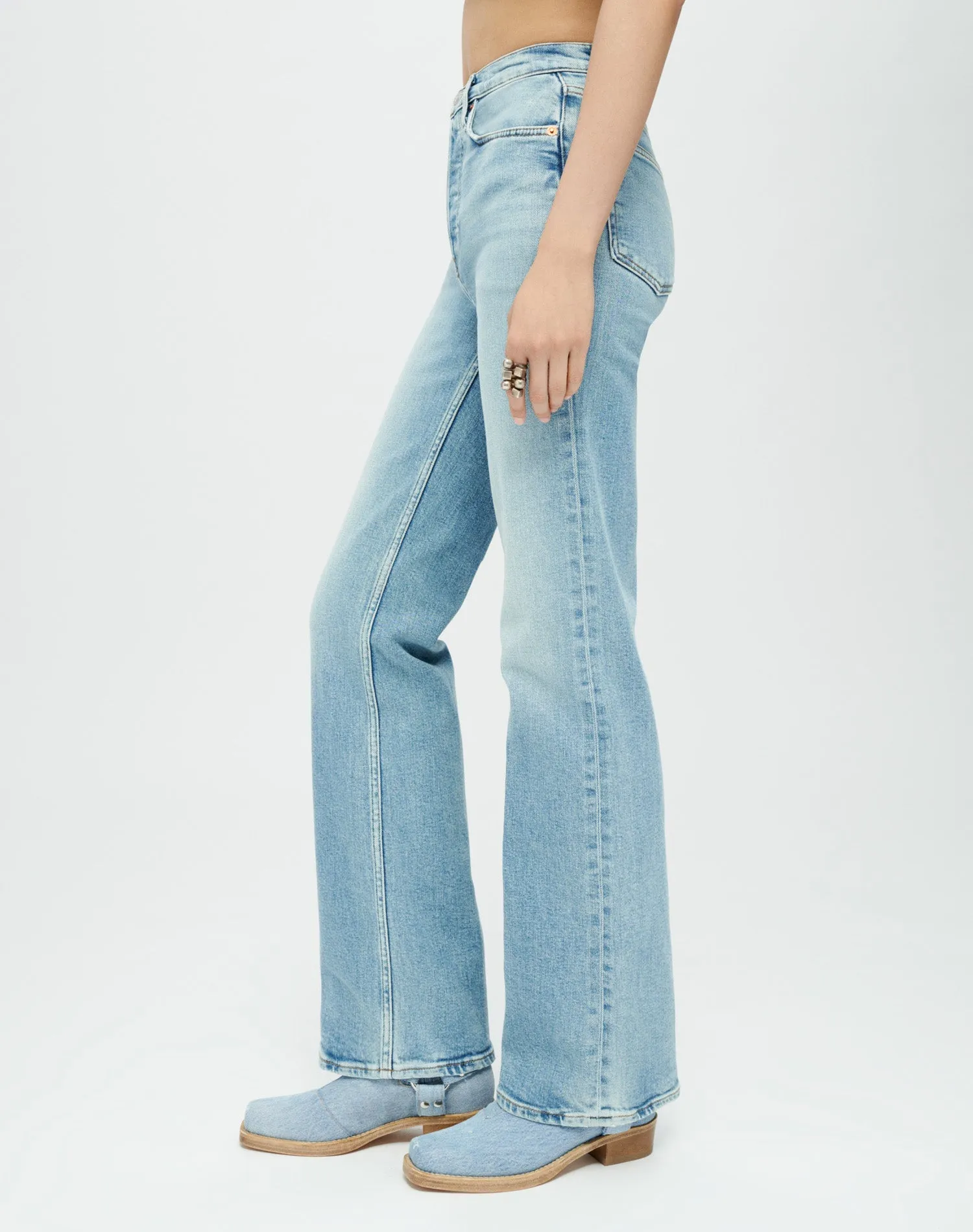Comfort Stretch 70s Bootcut - Blazed Indigo sold by Re/Done product image thumbnail 3