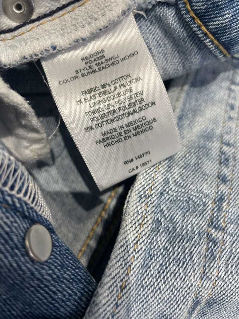 70's Stovepipe High Rise - Sunbleached Indigo sold by Re/Done product image thumbnail 3