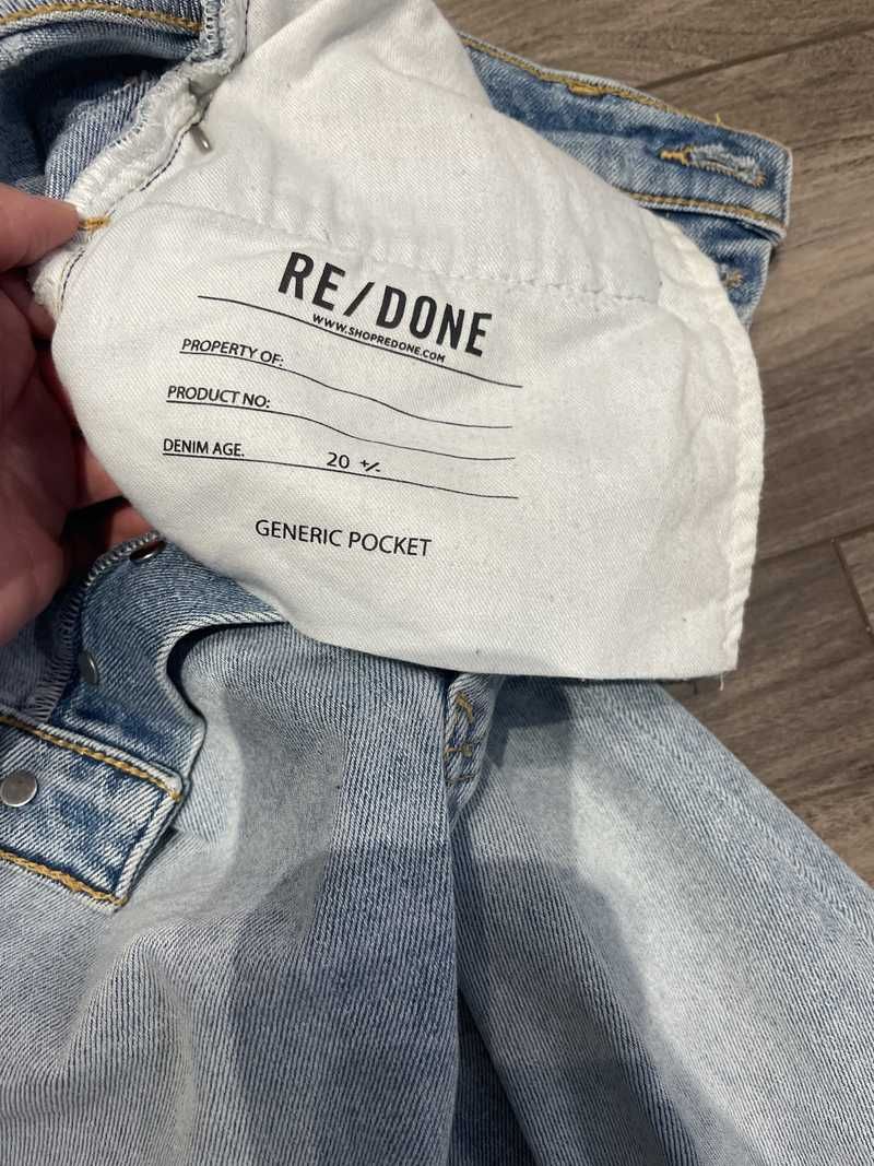 70's Stovepipe High Rise - Sunbleached Indigo sold by Re/Done product image thumbnail 4