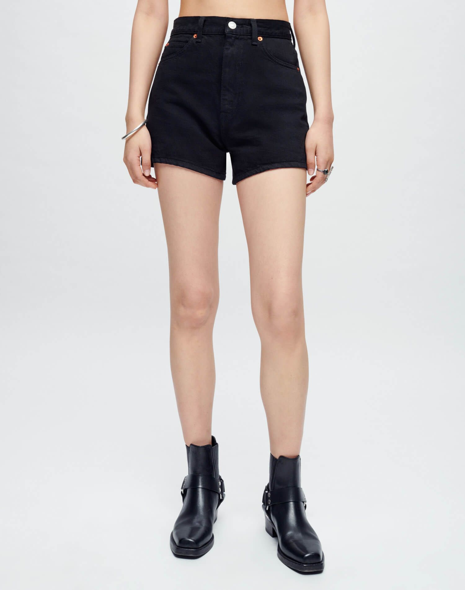 The Midi Short - Black sold by Re/Done product image thumbnail 2