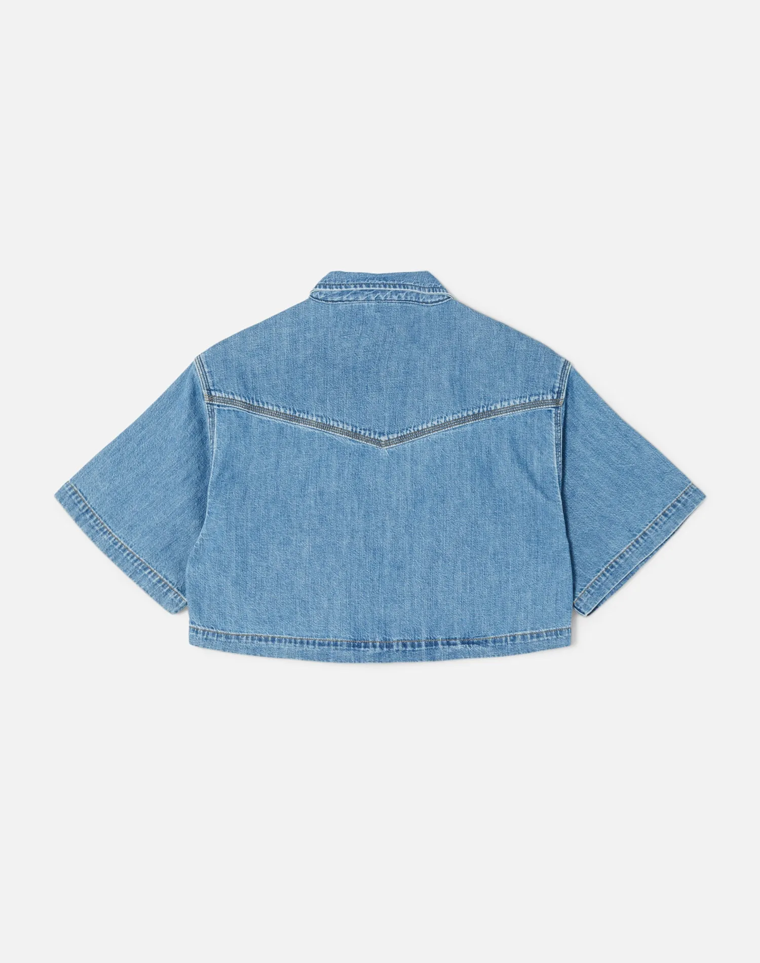 Oversized Crop Shirt - Stoned Ciel sold by Re/Done product image thumbnail 2